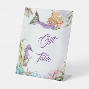 Mermaid Gift Welcome Food Table Sign