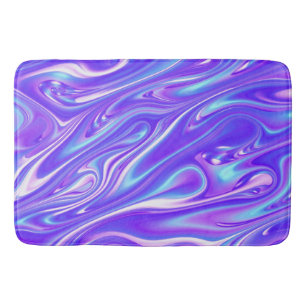 Mermaid Giggles Abstract Bath Mat