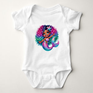 Mermaid Girl Baby Bodysuit