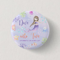 Mermaid Girl Dive Into Five 5th Birthday Party