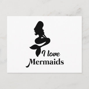 Mermaid Girl Mermaids Cute Sea Funny Birthday Gift Postcard