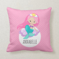 Mermaid Girl Princess Kids Sea Shell Pink Scales