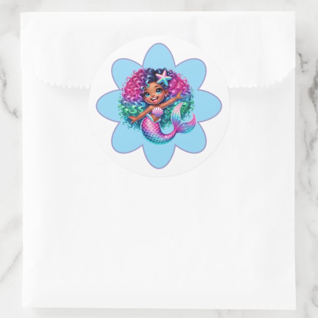 Mermaid Girl Stickers (Bag)