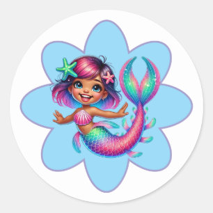 Mermaid Girl Stickers