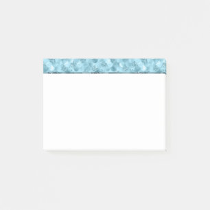 Mermaid Glam Scale   Dusty Ice Blue Sheen Lustre Post-it Notes