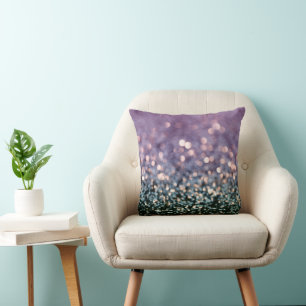 Mermaid Glitter Bokeh Glam 1 Cushion