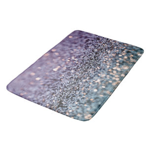 Mermaid Glitter Bokeh Glam 2 Bath Mat