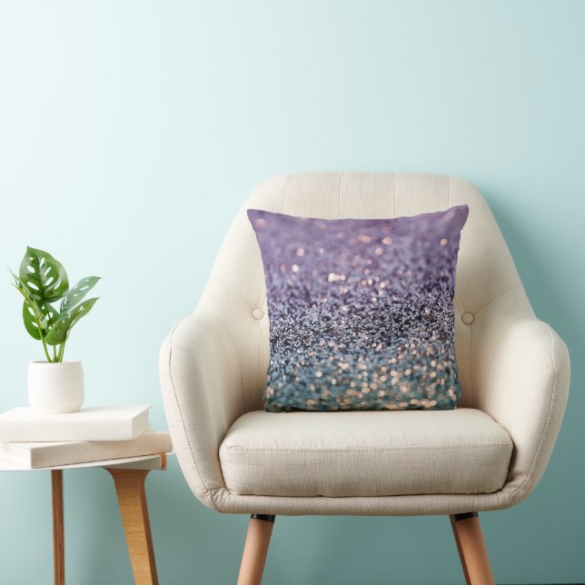 Mermaid Glitter Bokeh Glam 2 Cushion (Chair)