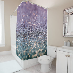 Mermaid Glitter Bokeh Glam 2 Shower Curtain