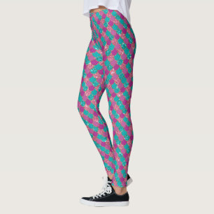 Mermaid Glitter Pattern  Leggings