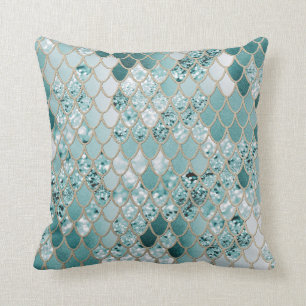 Mermaid Glitter Scales #3 #shiny Cushion