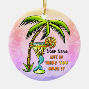 Mermaid Good Life Ceramic Tree Decoration