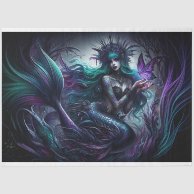 Mermaid Goth Tissue Paper (Front)