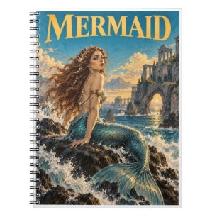Mermaid, Gothic Fantasy Monster Notebook