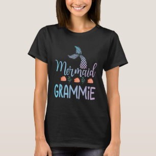 Mermaid Grammie Happy To Me Nana Mummy Mother Son T-Shirt