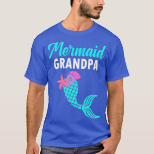 Mermaid Grandpa Family Matching Mermaid Birthday P T-Shirt