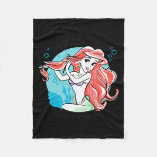 Mermaid Hair Dont Care Fleece Blanket