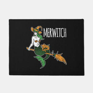 Mermaid Halloween Doormat