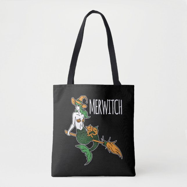 Mermaid Halloween  Tote Bag (Front)