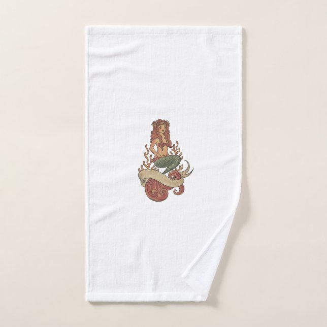 mermaid hand towel (Hand Towel)