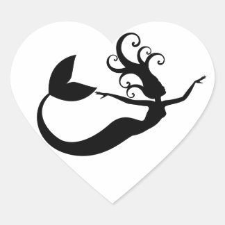 Mermaid Heart Sticker