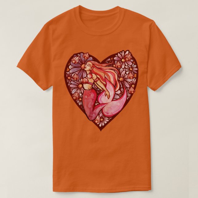 Mermaid Heart T-Shirt (Design Front)