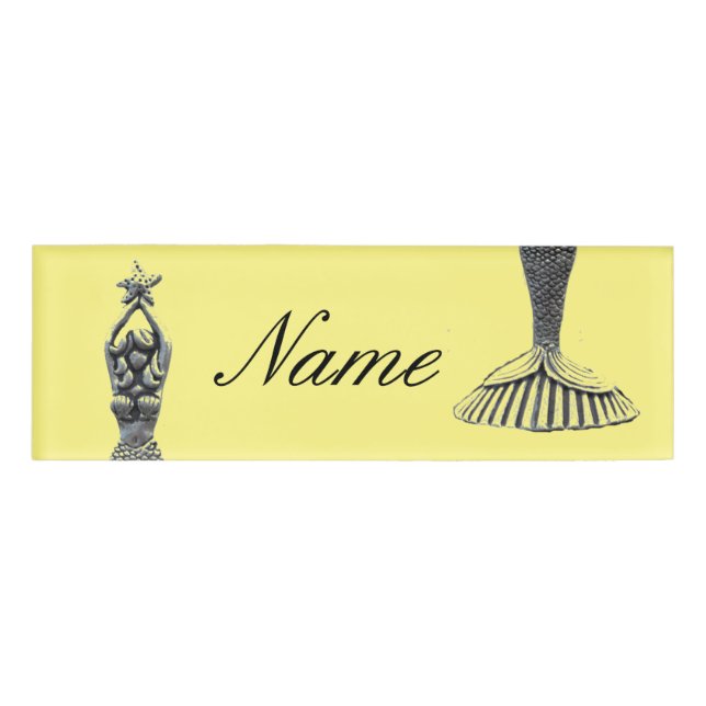 Mermaid Holding Star Thunder_Cove Name Tag (Front)