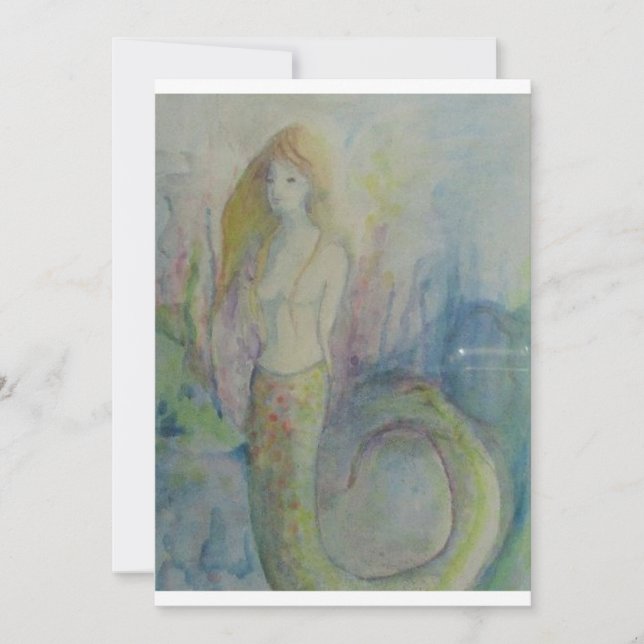 Mermaid Holiday Card (Front)
