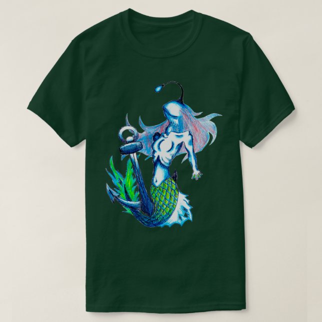 Mermaid Horror Mermaid T-Shirt (Design Front)