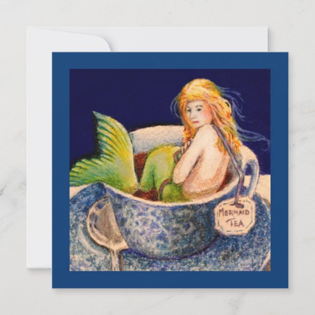 Mermaid II Tea Party Invitations (Front)