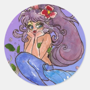 Mermaid In Blue Sticker