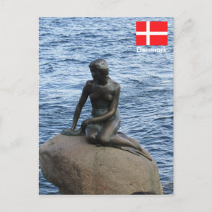 Mermaid in Denmark Postcard