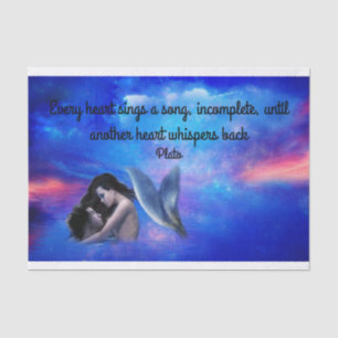 Mermaid in Love Tissue Paper