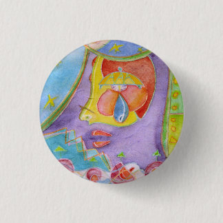 Mermaid in my kitchen 3 cm round badge