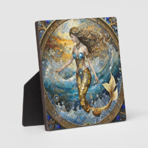 Mermaid in the Ocean Waves Plaque