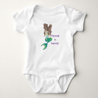 Mermaid in trianing baby bodysuit