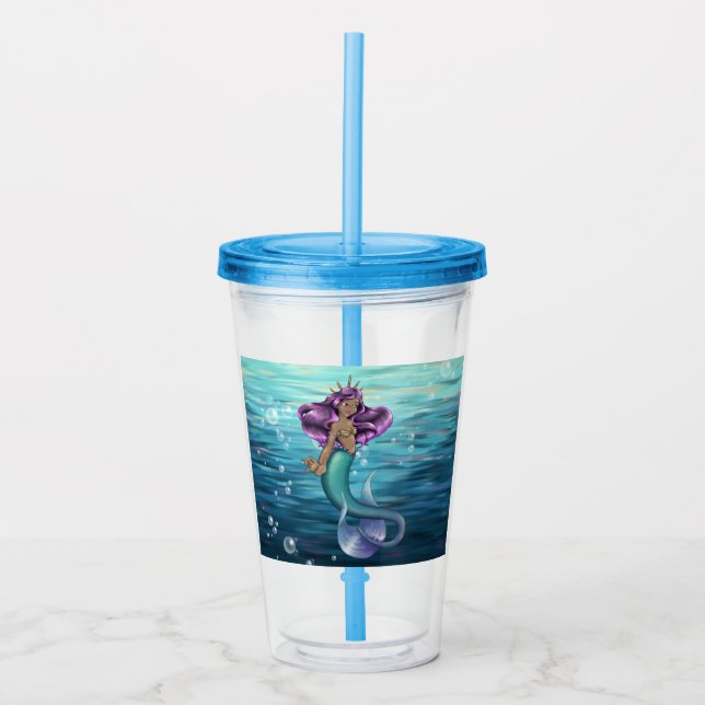 Mermaid Iole Acrylic Tumbler (Front)