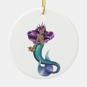 Mermaid Iole Ceramic Tree Decoration