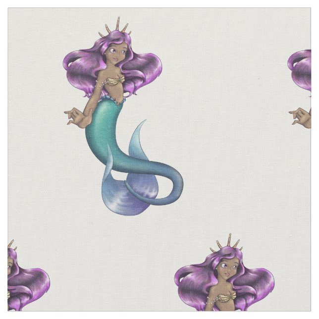 Mermaid Iole Fabric (Close Up)
