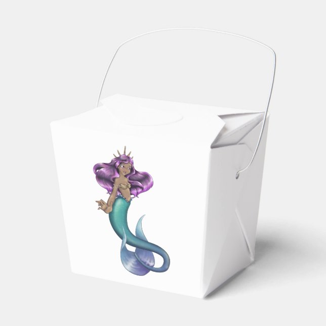 Mermaid Iole Favour Box (Front Side)