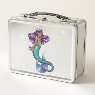 Mermaid Iole Metal Lunch Box