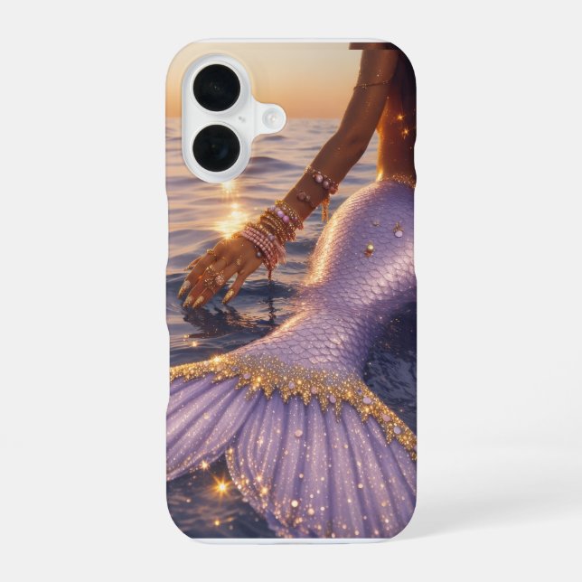 mermaid iphone 16 phone case  (Back)