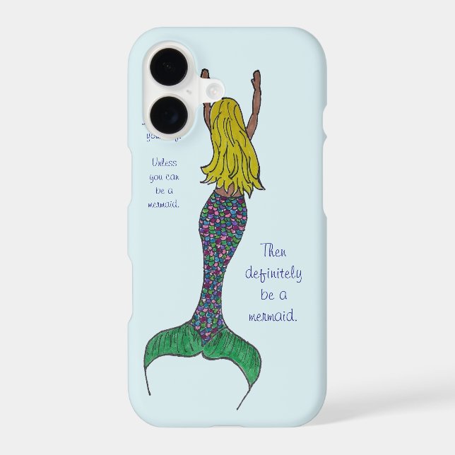 Mermaid iPhone Case (Back)