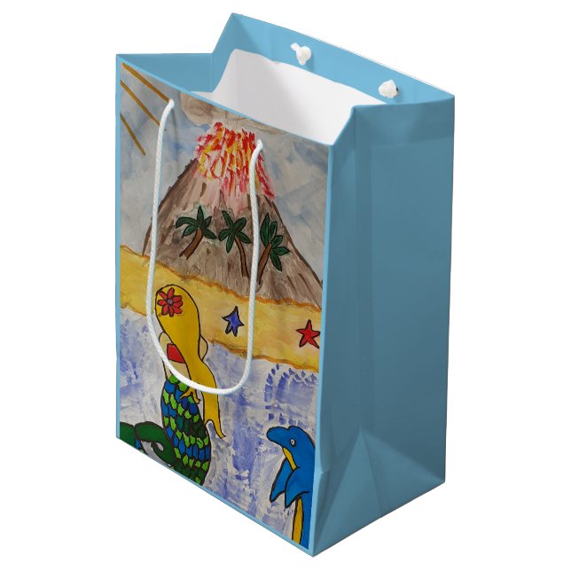Mermaid Island Gift Bag (Front Angled)