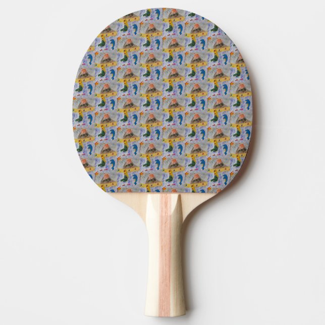 Mermaid Island Ping Pong Paddle (Front)