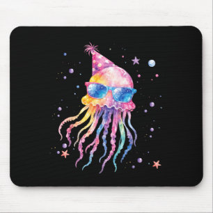Mermaid Jellyfish Birthday Summer Matching Mouse Pad