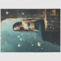 Mermaid Jellyfish Ocean Fantasy Poster