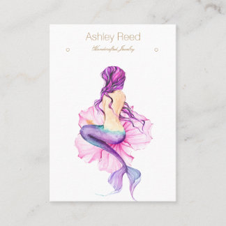 Mermaid Jewellery Card - Earring