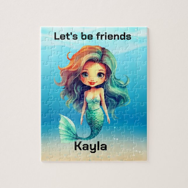 Mermaid Jigsaw Puzzle (Vertical)