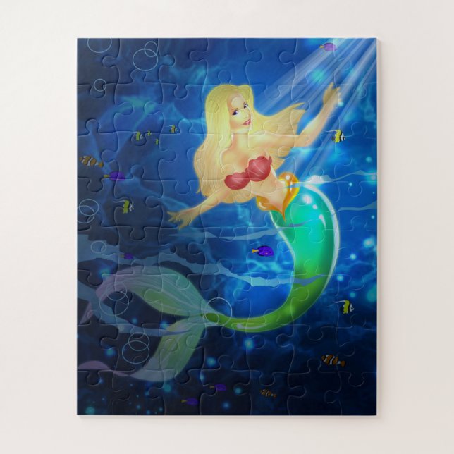 Mermaid Jigsaw Puzzle (Vertical)